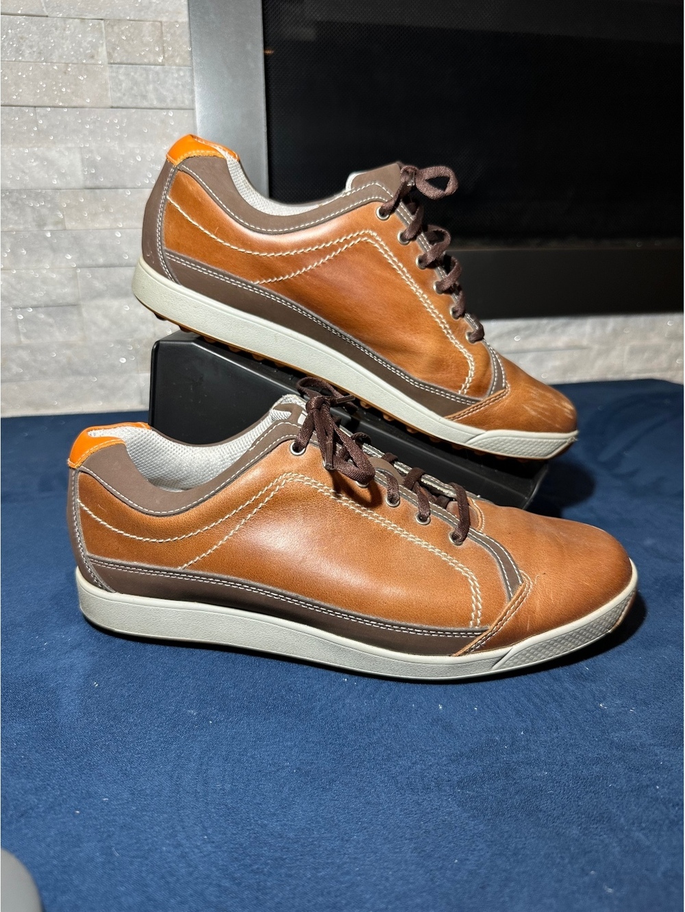 FootJoy Contour Casual Golf Shoes Brown Leather Size 9